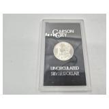 1884 Carson City Morgan silver dollar, mid mint st