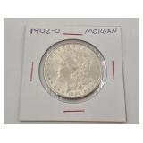 1902 O Morgan silver dollar
