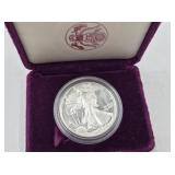 1989 S Proof silver eagle in mint case