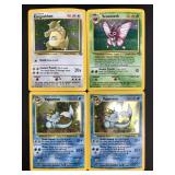 Four 1999 Vintage Pokemon Holographic Cards. Inclu