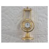 Brass desktop clock new battery required