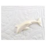 Walrus ivory dolphin taken from a previous art pie