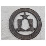 Cast iron TEXAS themed wall dï¿½cor