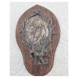 Beautiful antique nickel plated Holy Water Font ma