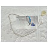 Sterling silver and assorted semi-precious stone p