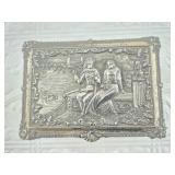 Lovely lidded vintage jewelry box filled with newl