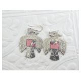 Pair of Tlingit Thunderbird earrings