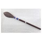 Short beaded African club 20.5"