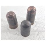 Nine assorted small copper cups