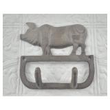 Cast iron coat hook