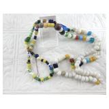 Strand of mixed new and vintage trade beads, multi