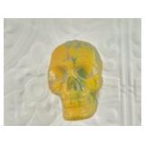 Resin skull with traditional Celtic designs