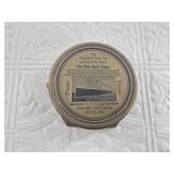 New brass pocket compass