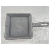 New cast iron square skillet