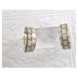 Pair of vintage Bakelite hoop earrings