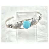 Lovely antique Navajo and Turquoise youth bracelet