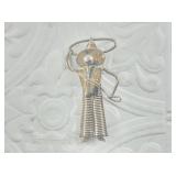 Fabulous silver Mexican pin depicting a Gaucho