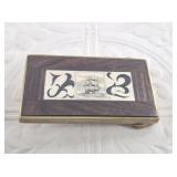 Jim Clay scrimmed ivory, cocobolo and brass belt b