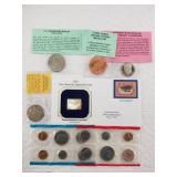 Variety of mostly US coinage and a Mexican 10% sil