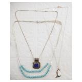 2 Sterling silver necklaces