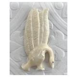 2 1/4" Ivory carved swan by Raymond Penatac