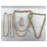 Faux pearl jewelry