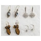 2 Pairs of sterling silver earrings