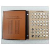 Roosevelt dime folder with 50 pre 1965 silver dime