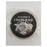 1996 A Iditarod Proof medallion 1 troy oz. .999 fi