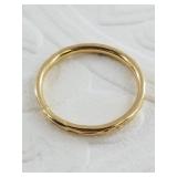 14kt Gold band size 8 1/2, weight is .46 grams