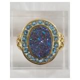 14kt Gold ring size 8 1/4, total weight of 4.6 gra