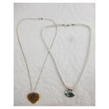 2 Sterling silver necklaces, 26 grams total