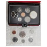 1978 Canadian proof set with corresponding unc. Co