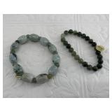 2 Stone stretch bracelets