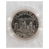 1986 Clad proof half dollar in mint case and box