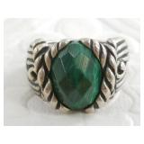 Sterling silver ring: with marcasite, size 7