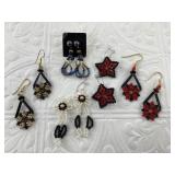 Several pair of Alaskan handmade earrings