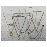 Gold tone necklaces