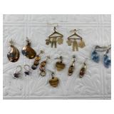 Many pairs of earrings