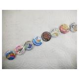 Assorted Fur Rondy booster buttons