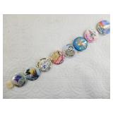 Assorted Fur Rondy booster buttons