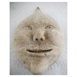 Fabulous whalebone vertebrae wall hanging mask car
