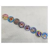 Assorted Fur Rondy booster buttons