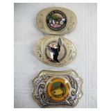 3 Fur Rondy belt buckles