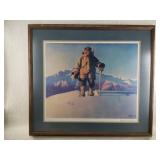 Fred Machetanz signed and numbered print  'Hunter'