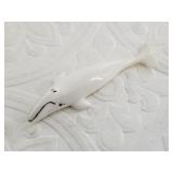 Walrus ivory carving of a whale 3'