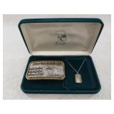 Assorted Iditarod jewelry: Ltd edition buckles, pe