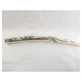 Harvey Pootoogooluk stunning scrimshawed ivory tus
