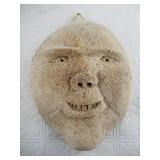 Fabulous whalebone vertebrae wall hanging mask car