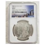 1883 O/O Top 100 Morgan silver dollar, VAM-4. from